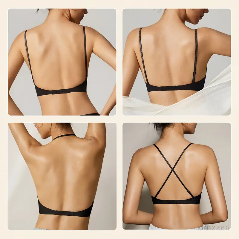 💞Deep V Low Back Backless Bra for A/B Cup - Seamless Invisible Bra