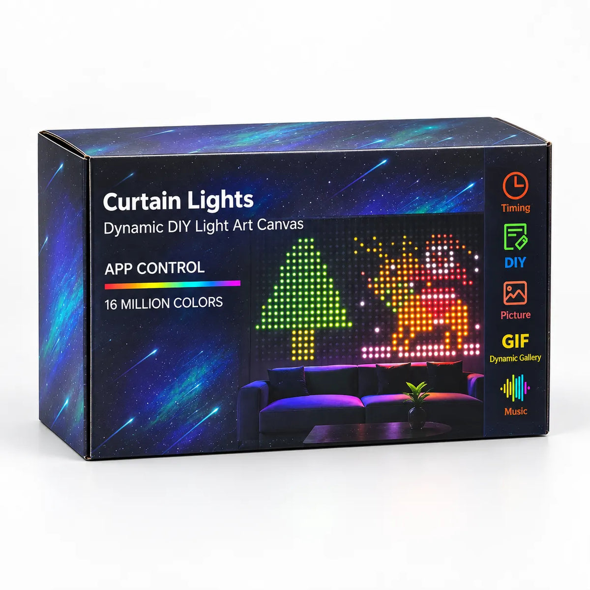 ✨2026 Smart LED Curtain Lights – 400 LEDs, App Control & Music Sync for Balcony, Halloween & Christmas 🎄