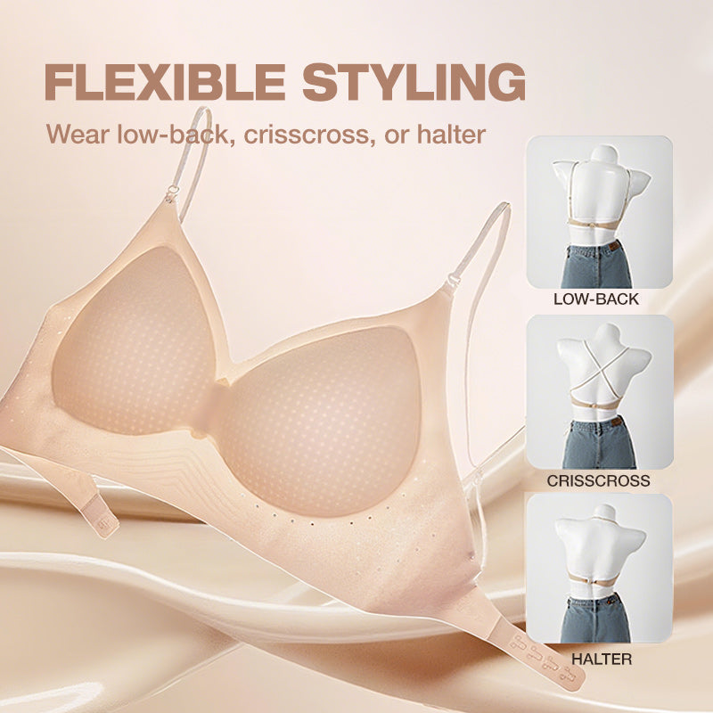 💞Deep V Low Back Backless Bra for A/B Cup - Seamless Invisible Bra