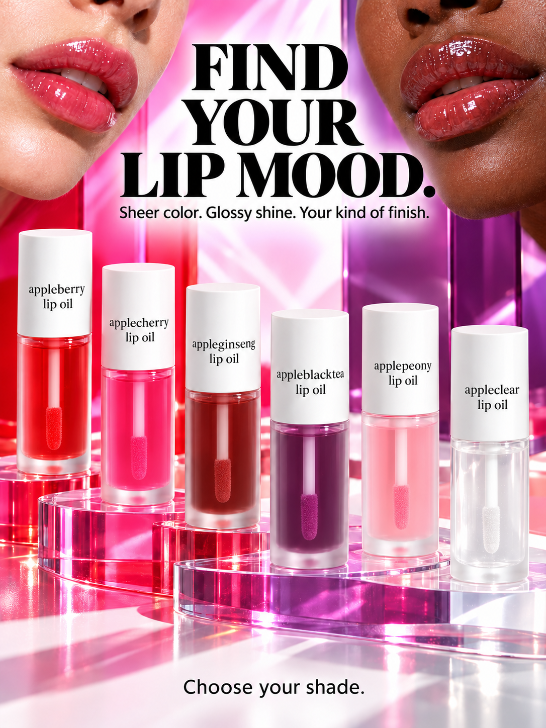 Apple Lip Oil – Juicy Shine & Soft, Hydrated Lips