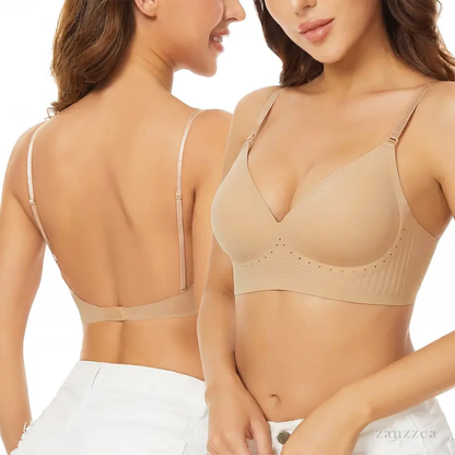 💞Deep V Low Back Backless Bra for A/B Cup - Seamless Invisible Bra