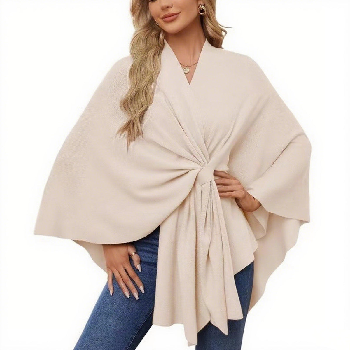 🏆No. 1 Seller In The Fall💥🔥Elegant Solid Color Cape Shawl