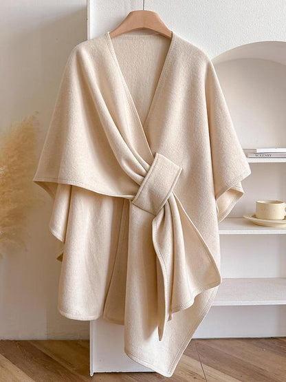 🏆No. 1 Seller In The Fall💥🔥Elegant Solid Color Cape Shawl