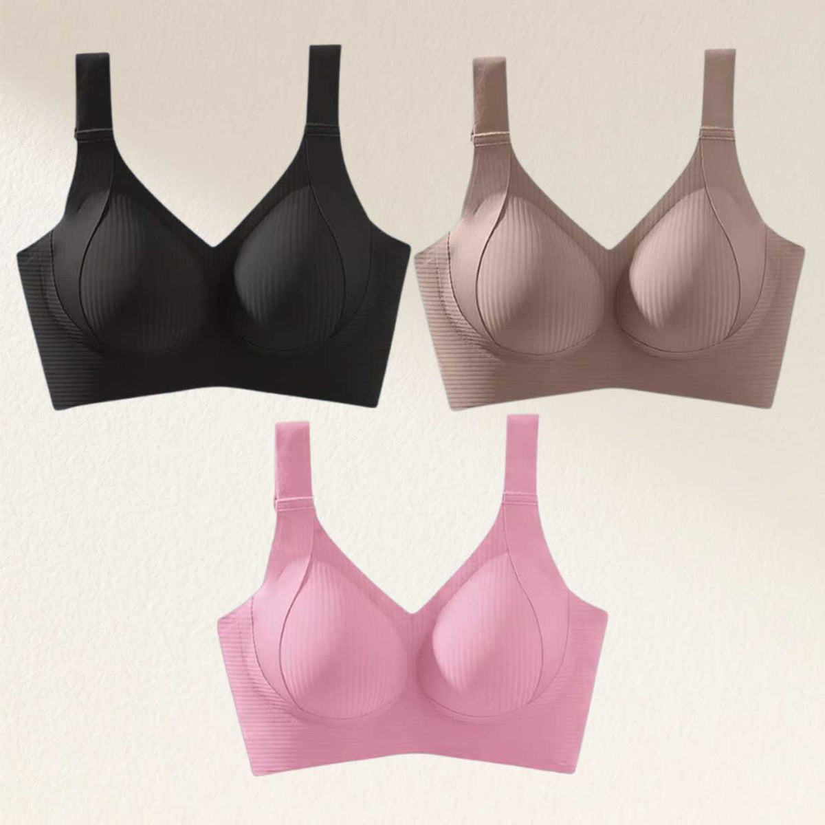 🎁Last Day Buy 1 Get 3 Packs🔥Super Firming Wire-Free Push Up Bra All-Day Comfort No More Sagging (3-Pack Value Set)