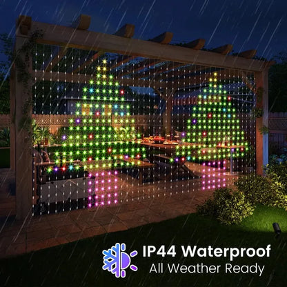 ✨2026 Smart LED Curtain Lights – 400 LEDs, App Control & Music Sync for Balcony, Halloween & Christmas 🎄