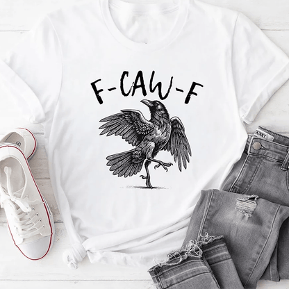 Humorous Crow Graphic T-Shirt – Say It With a Caw!