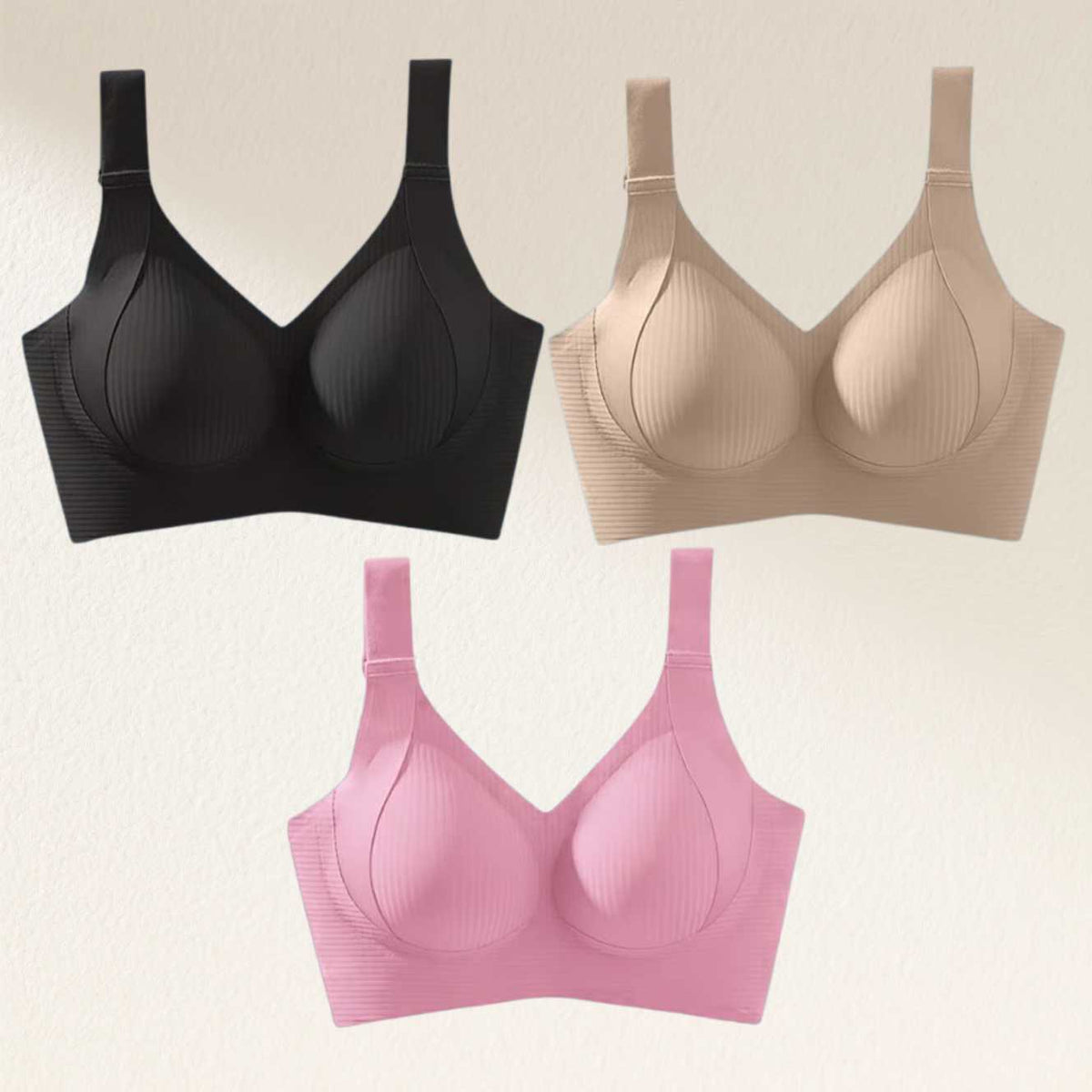 🎁Last Day Buy 1 Get 3 Packs🔥Super Firming Wire-Free Push Up Bra All-Day Comfort No More Sagging (3-Pack Value Set)