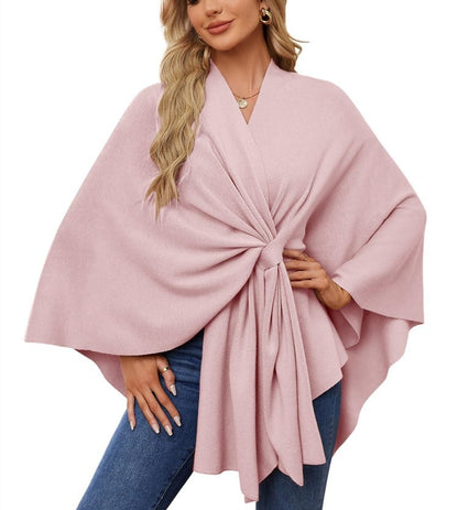 🏆No. 1 Seller In The Fall💥🔥Elegant Solid Color Cape Shawl