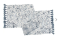 52" Indigo Blue Floral Table Runner